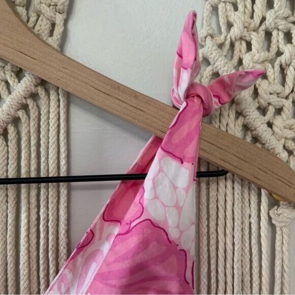 LILLY PULITZER Old World Charm Shell Pink Rylan Dress Vintage White Label 4 - Picture 4 of 16